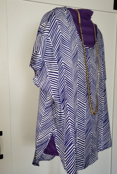 SOLD Sweet Rain Chevron Blouse - Picture 3 of 5